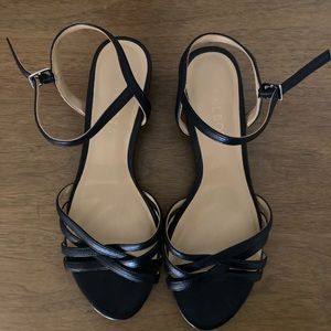 Talbot’s black strappy sandals